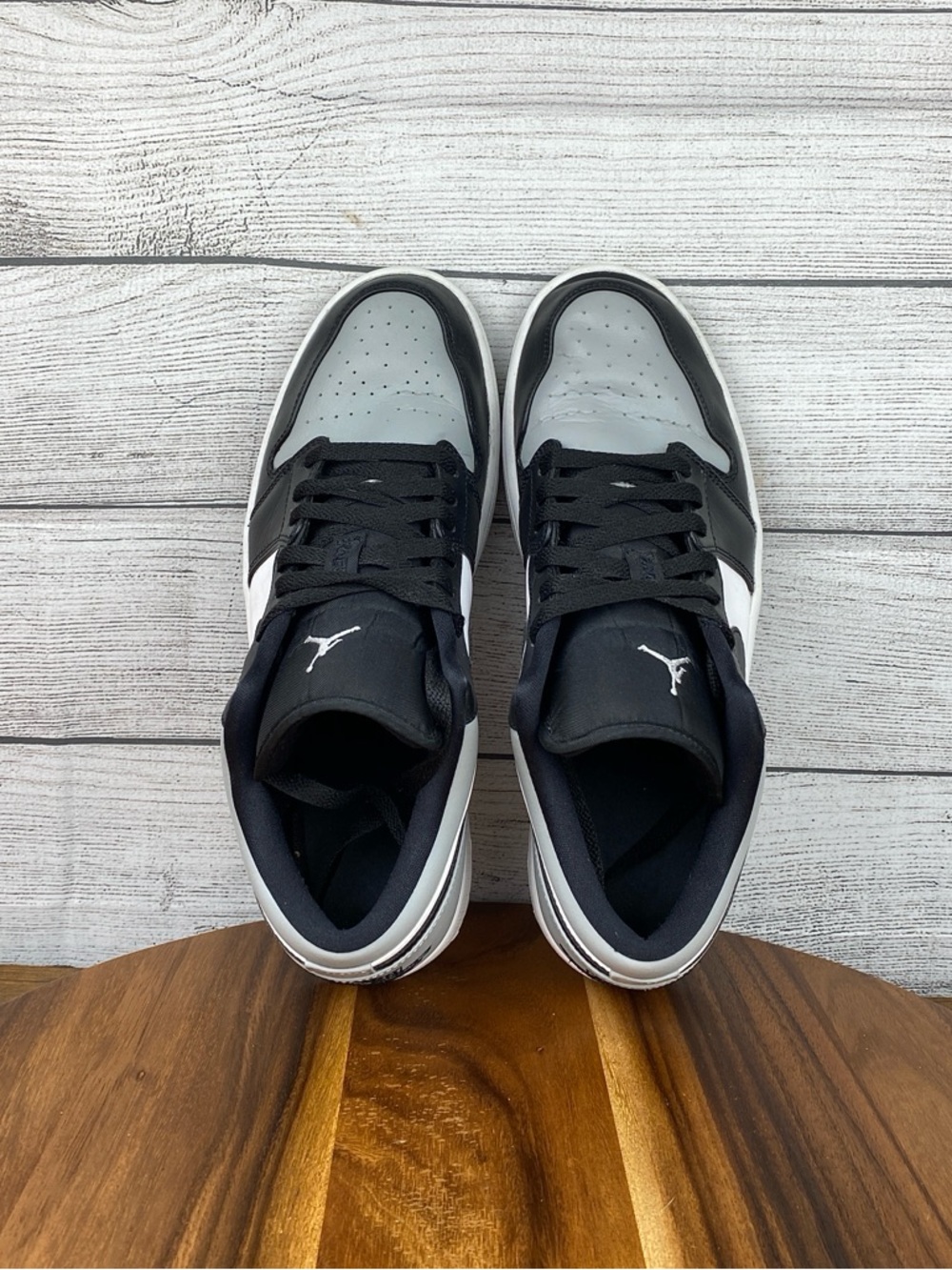 Nike Air Jordan 1 Low Shadow Toe Black Grey Shoes 553558-052 Men’s Size 11.5 - Picture 10 of 12